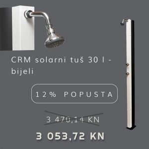CRM solarni tuš Watermixer 30 l - bijeli